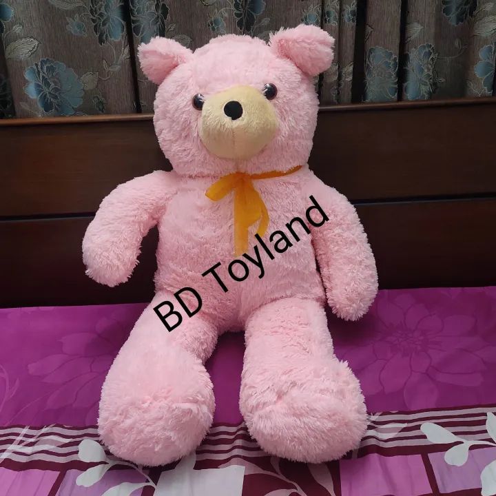 Premium%20quality%203.5%20feet%20large%20soft%20teddy%20bear%20pink%20-%20Toy%20-%20Image%202