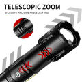 10000000lm most powerful LED flashlight xhp999 high power torch light rechargeable tactical flashlight 18650 USB camping lampcob.
