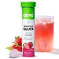 OZiva Bioactive Glutathione Tablets for Radiant Skin - 15 Effervescent Tablets (Pack of 1) | L-Glutathione, Lycopene, Vitamin C For Skin Glow & Anti-Pigmentation | Strawberry Swirl. 