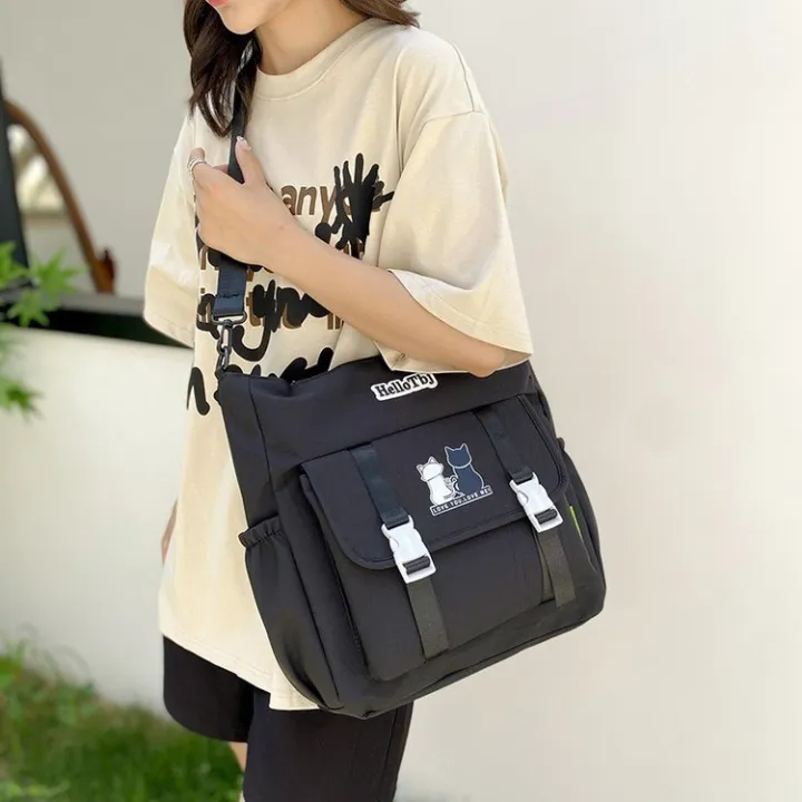College%20style%20big%20bag%20women's%20bag%20student%20large%20capacity%20class%20commuting%20shoulder%20bag%20make-up%20school%20bag%20casual%20crossbody%20bag%20men%20-%20Image%202