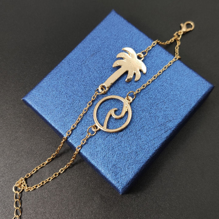 Lantao%20European%20and%20American%20cross-border%20bohemian%20alloy%20wave%20coconut%20tree%20multi-layer%20chain%20bracelet%20retro%20bracelet%20-%20Image%203