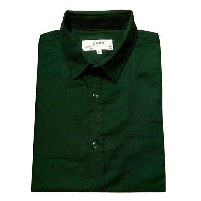 Deep%20Green%20Cotton%20Comfortable%20Long%20Sleeves%20Casual%20Shirt%20For%20Men%20(Export%20Quality)%20-%20Shirt%20-%20Image%203