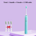 GeZhou Electric Sonic Toothbrush & Water Flosser USB Charge Waterproof 3 Modes 3 Brush Heads Toothbrushes Teeth Cleane Row. 