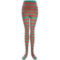 Goth Punk Women Striped Pantyhose Rainbow Long Tights Christmas High Waist Cosplay Stocking Elastic Slim Legging Long Socks.