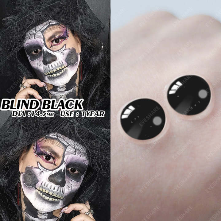 Cosplay%20Blind%20Black%20Color%20Contact%20Lenses%201%20Pair%20Pure%20Colored%20Eye%20Contacts%20for%20Halloween%20Anime%20Eye%20Makeup%20Cosmetic%20Contactlen%20-%20Image%205