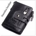 Jeep Black Leather wallet For Men. 
