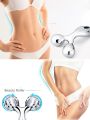 Body Massager 3D Manual Roller Massager 360 Rotate Roller Face Body Massager Skin Lifting Wrinkle Remover and Facial Massage Relaxation and Skin Tightening Tool UniSex (Silver). 