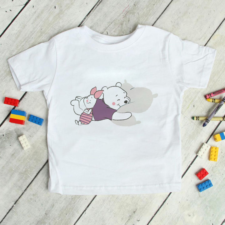 Winnie%20The%20Pooh%20Cute%20Minimalist%20Print%20Kids%20T%20Shirt%20Disney%20Summer%20New%20White%20O%20Neck%20Unisex%20Child%20T-Shirt%20Four%20Seasons%20-%20Image%202