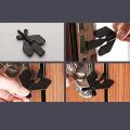 Portable Door Lock - Travel Hotel Lock, Privacy Door Lock for Any Doors, Anti-Theft Door Stopper for Home Security. 
