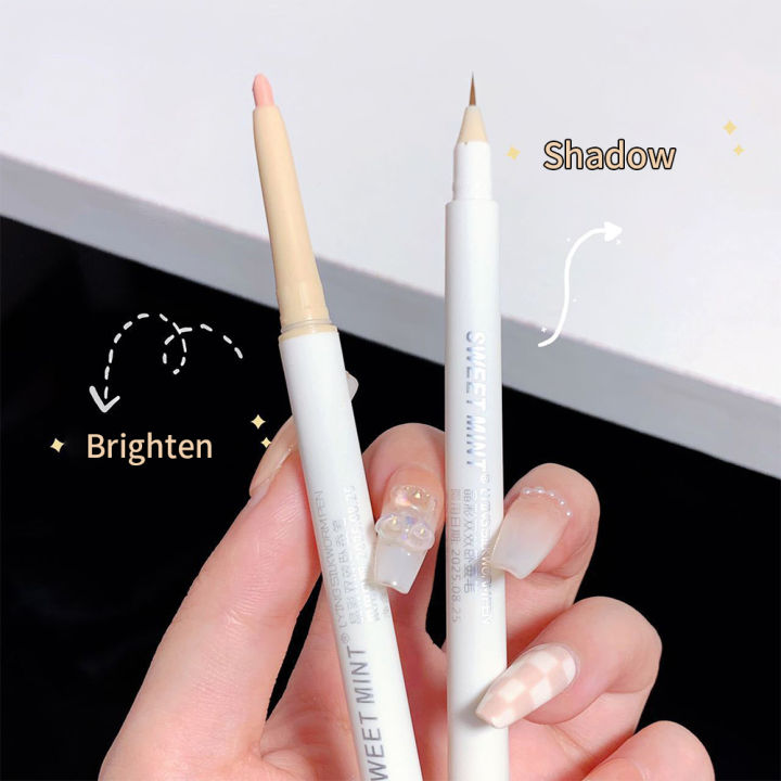 Double%20Tip%20Pencil%20Highlighter%20Matte%20Under%20Eyeshadow%20Stick%20Korean%20Make%20Up%20Women%20Cosmetics%20-%20Image%208