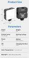 Jmary FM-59R Rechargeable Mini LED Light Video Recording Mini Fill Light with 3 Cold Shoe Mounts. 