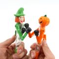 Cute Decompressed Pumpkin Boxing Pen Play Game With Light Halloween Ballpoint Pen Random Funny Children Toys.