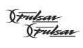 Pulsar logo sticker for bike. 