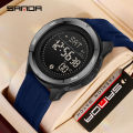 Sanda Multi functional Mileage Calorie Outdoor Sports Simple Waterproof LED Men's Watch SD2197-6. 
