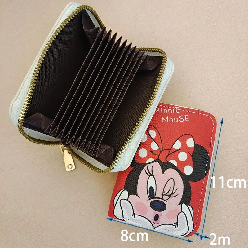 Disney Mickey Minnie Mouse Organ Card Bag PU Leather Wallet