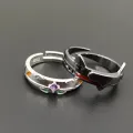 New Anime NEON GENESIS EVANGELION EVA Ayanami Rei Asuka figure Open Couple ring Male and Female ring Cosplay props Gifts. 
