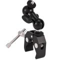 Multi-Function Ball Head Adapter Arm Mount with Adjustable Clamp Accessory for Cameras.