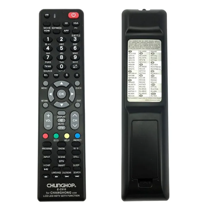 CHUNGHOP%20for%20changhong%20tv%20remote%20control%20controller%20E-c910%20RL57AX%20KPT7C%20RB67B%20RP%20-%20Image%204