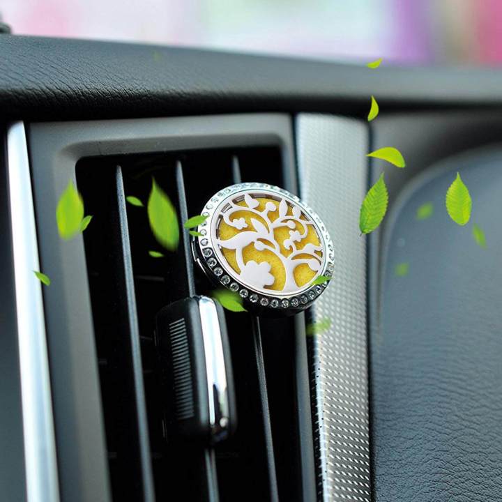 Car%20Air%20Freshener%20Clip%20Essential%20Oil%20Diffuser%20Stainless%20Steel%20Natural%20Air%20Freshener%20For%20Air%20Vent%20Aromatherapy%20With%2010%20Felt%20Pads%20(E)%20-%20Image%202