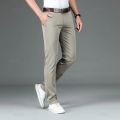 Autumn Lyocell Men's Pants Business Trousers Male Fashion Sky Blue Khaki Straight Casual Pants Man Clothing Plus Size 30-40. 