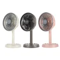 Jy Super JY-2218 Professional Rechargeable Portable Mini Table Fan Strong Wind Left to Right Oscillating Angle 45 Degrees - AC/DC.