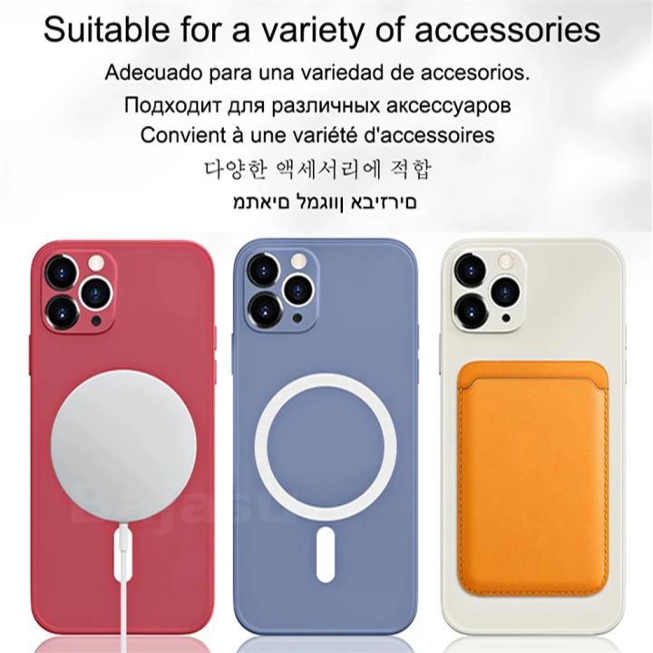 Original%20Liquid%20Cover%20For%20Apple%20Magsafe%20Case%20Iphone%2011%2012%2013%2014%20Pro%20Max%20Mini%207%208%2014%20Plus%20X%20Xr%20Xs%20Se%202020%20Clear%20Magnetic%20-%20Image%203