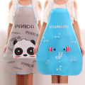 Cute apron for princess, pleated skirt, cartoon kitchen sleevless, Korean style. 