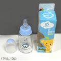 Baby Feeder Apple Bear PP Feeding Glass Bottle with Silicone Nipple 60ml/ 120ml/ 200ml (Select Size Before Order). 