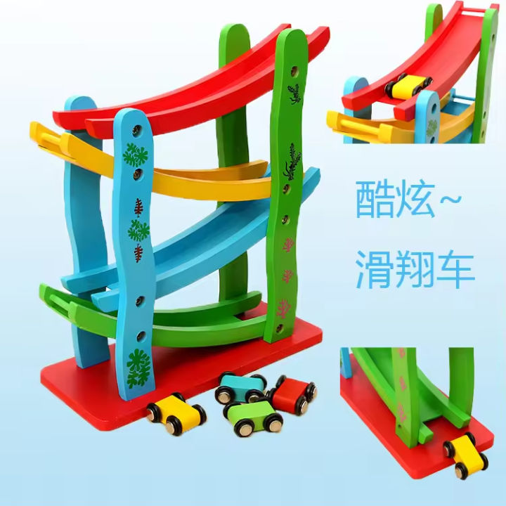 Miniature%20Speeding%20Car%20Ramp%20%E2%80%93%20Wooden%20Racing%20Track%20Toy%20for%20Kids%20-%20Image%208