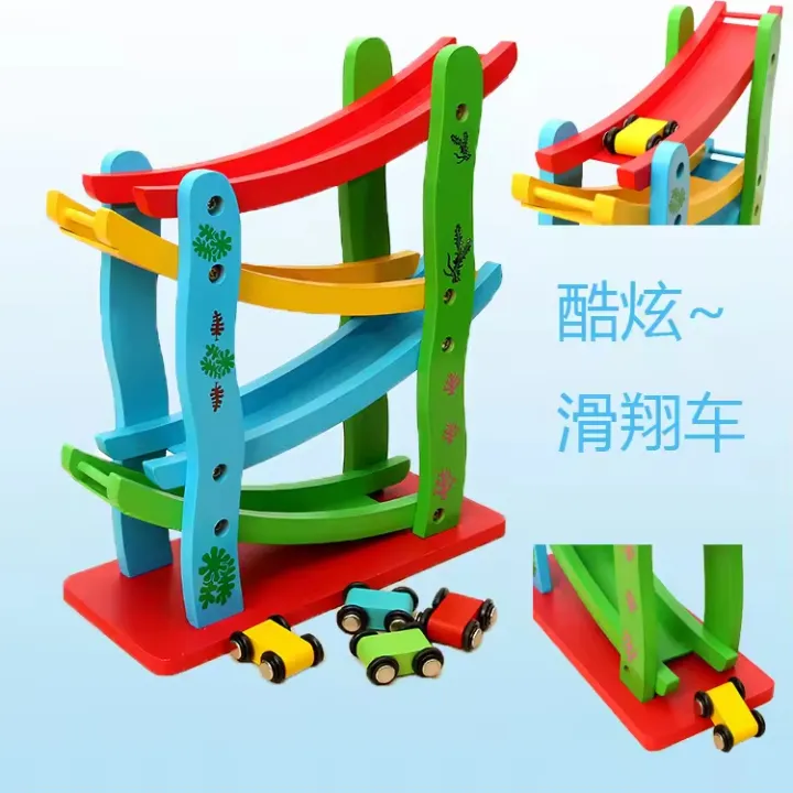 Miniature%20Speeding%20Car%20Ramp%20%E2%80%93%20Wooden%20Racing%20Track%20Toy%20for%20Kids%20-%20Image%208