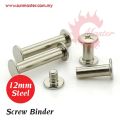12mm Screw Binder (1s) BRASS BINDING INTERSCREW + EXTENSION Metal Interscrews Book Binding Screw.