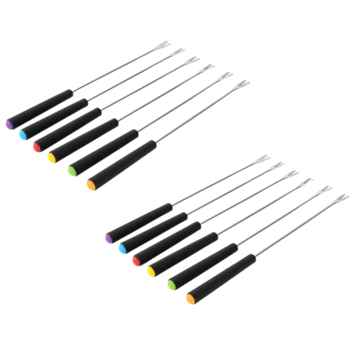 Barbecue Skewers with Handle,Grill Fork for BBQ Camping Cookware Campfire Grill Cooking, Camping Stove BBQ Tools