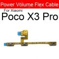 Power Key Volume Side Button Flex Cable For Xiaomi Xiaomi Poco F1 F2 F3 X2 X3 NFC GT Poco M2 M3 Reloaded Pro 5G Replacement. 