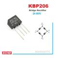 1ps KBP206 Bridge Rectifier Diode 2A 600V. 