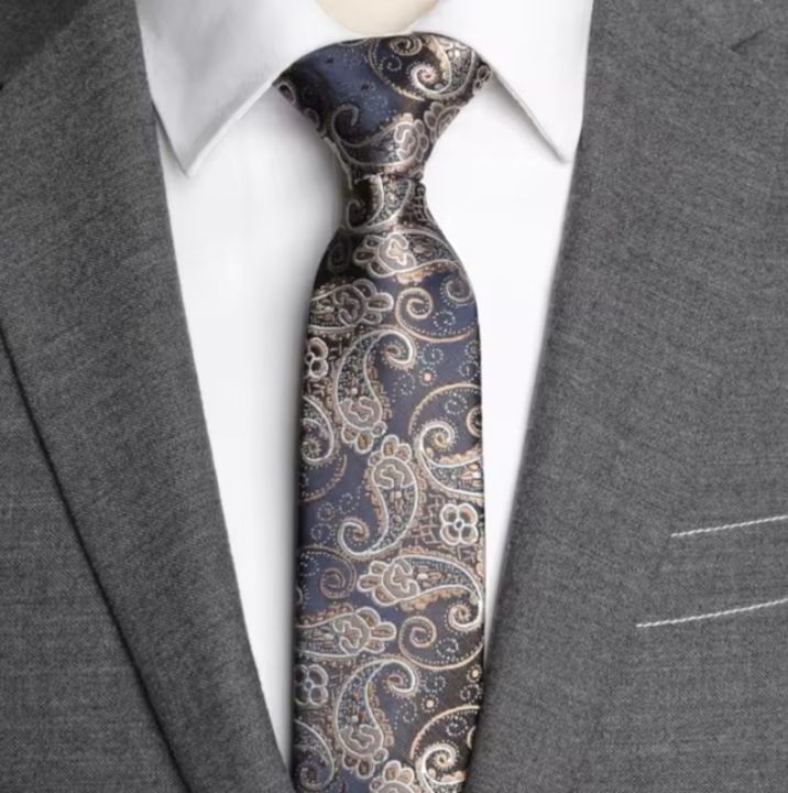 Royal Paisley Neck Ties 6CM Wide Slim Necktie For Men's Suit Shirt Party Wedding Accessories