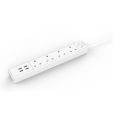 Orico OSC-4A4U-UK Surge Protector 4 UK Socket with 4 USB Charging Port 4A with UK adapter Home Office Power Strips. 