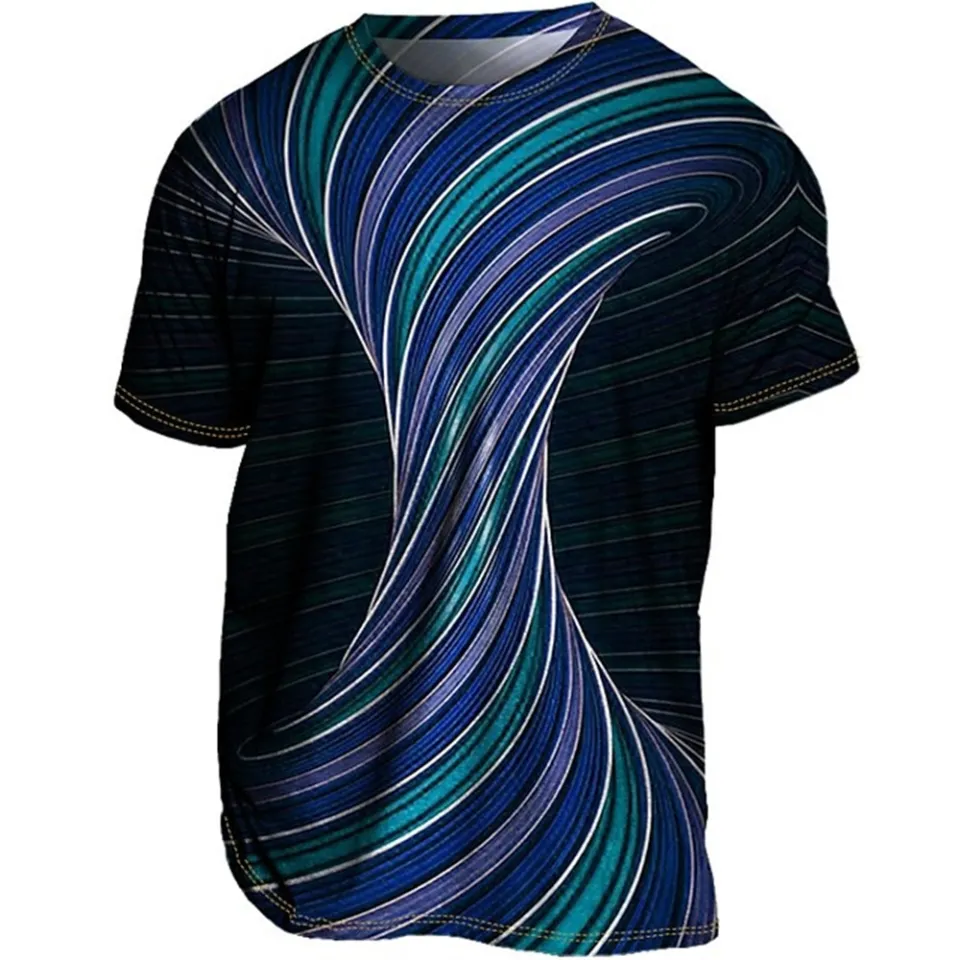 Men's T-Shirt Graphic Optical Illusion Fashion Clothing 3d