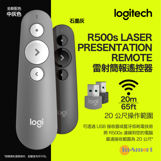 Logi-Tech%20R500%20Laser%20Presentation%20Remote%20Clicker%20USB%20For%20Powerpoint,%20Keynote,%20Google%20Slides,%20Wireless%20Presenter%20Lindaa%20-%20Image%202