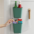 2PCS Multifunctional Portable Office Cabinet Door Desk Wall Mounted Storage Box Bathroom Toiletries Storage Rack Organizer Holder with Hooks.