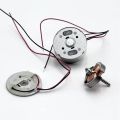 RF-300CA DC 1.5V 3V 3.7V 5V 6V 5200RPM Low Current Mute Mini 24mm Round Spindle Motor DIY Solar Power Hobby Toy Fan Model. 
