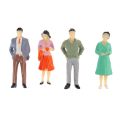 10pcs/lot 1:50 Scale Model ABS Plastic Peoples 36MM Miniature Figures Architectural Models Human Scale Model Multicolor. 