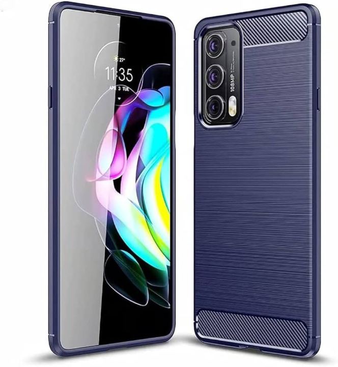 For Motorola Edge 20 Pro Liquid Silicone Soft Back Cover Gel Rubber Shockproof Cover Phone Case - Camera - Phone Back Cover