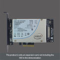 Aihome Transfer Card Extender Adapter Converter U.2 to PCI-E X4 Riser Card 3.0 SFF-8639 to SSD Extension Adapter SSD SATA Card. 