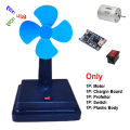 Table Fan Stand Plastic Body With Switch and profellor for 4v to 12v Dc Motor. 