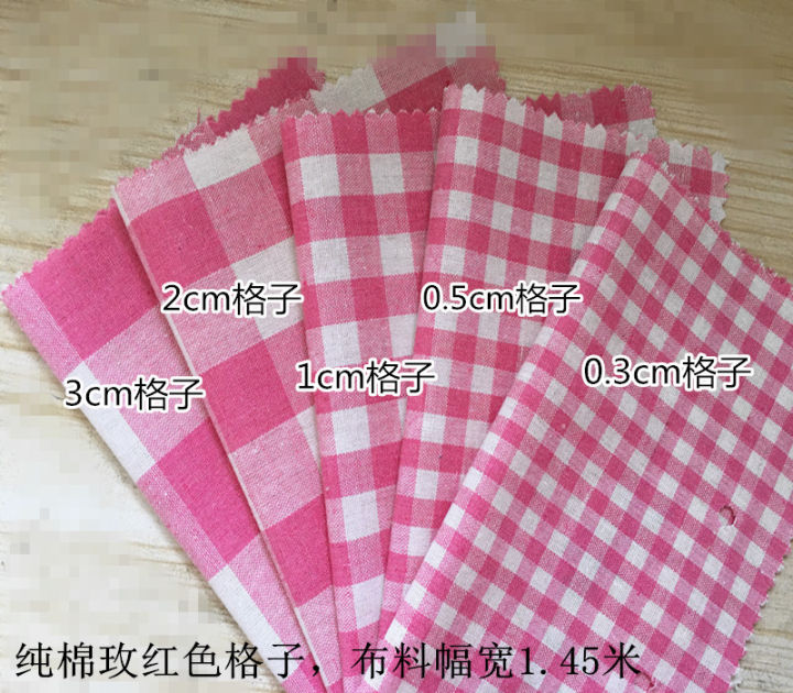 Cotton%20Plaid%20Cloth%20Clothing%20Fabric%20Black%20and%20White%20Red%20White%20Small%20Check%20Shirt%20Tablecloth%20Curtain%20Handmade%20DIY%20Fabric%20-%20Image%205
