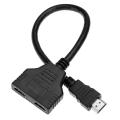 High Quality HDMI Splitter Cable 1 Male To Dual HDMI 2 Female Y Splitter Adapter in HDMI HD LED LCD.