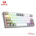REDRAGON Fizz K617 RGB USB Mini Mechanical Gaming Wired Keyboard Red Switch 61 Key Gamer for Computer PC Laptop detachable cable. 