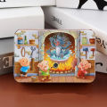 60 Pieces Wooden Puzzle Kids Anime Cartoon Jigsaw Puzzles Baby Early Education Toys with Iron Boxfor Boys Girls Christmas Gifts. 
