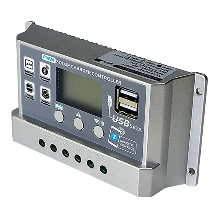 60A PWM Solar Charge Controller Dual USB LCD Display Controller Solar ...