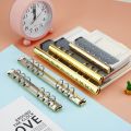 High Quality Black Paper Fasteners Student Stationery Detachable Paper Binder Paper Binding Clips Loose Leaf Ring A5 A6 File Folder. 